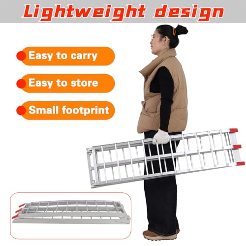 Rampas plegables de aluminio para carga 7.5' 1500 lbs miniatura 3