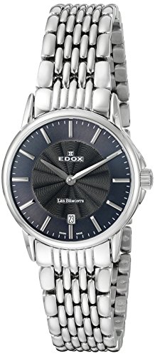 EDOX Damen Analog Quarz Uhr mit Edelstahl Armband 57001 3M Gin