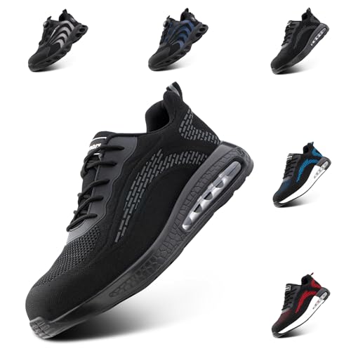 Hitmars Scarpe Antinfortunistiche Uomo Scarpe da Lavoro Donna Punta in