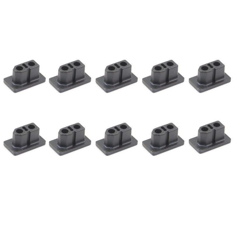 10pcs XT60 XT60H Male/Female Plug Dust Cap PVC Protective Cover Anti-Dirt Cap Protector Shell Yellow/Black for RC Aircraft Drone (10pcs Black Male)