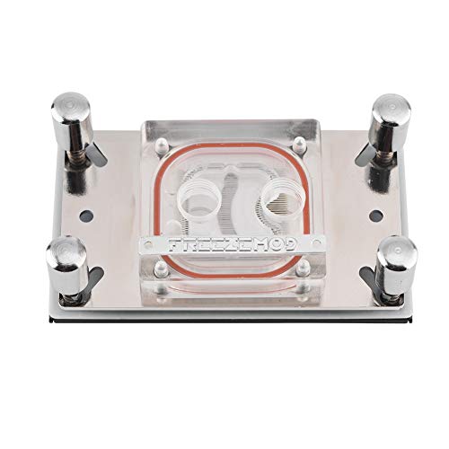  CPU Waterblock, Blocco di Raffreddamento ad Acqua per Computer con Base in rame per CPU AM2 / AM2 + / AM3 / AM3 + / AM4 / FM2 +, sistema di Raffreddamento a Liquido per Computer