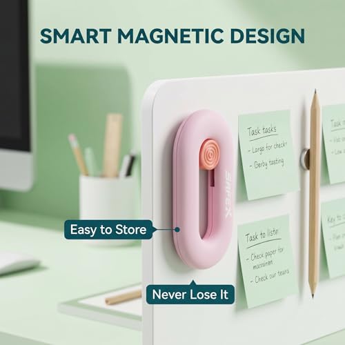 Image of Box Cutter Retractable, Box Opener, Ceramic Box Cutter, Built-In Magnetic, Mini Box Cutter, Safety Box Cutter, Cute Box Cutter, Small Box Cutter For Women, Package Opener, Box Opener Tool (PINK)