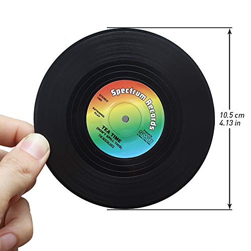 homEdge Vinyl Record Coasters
