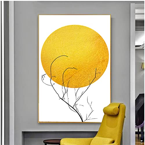Peinture toile paysage abstrait haute définition pour décoration chambre