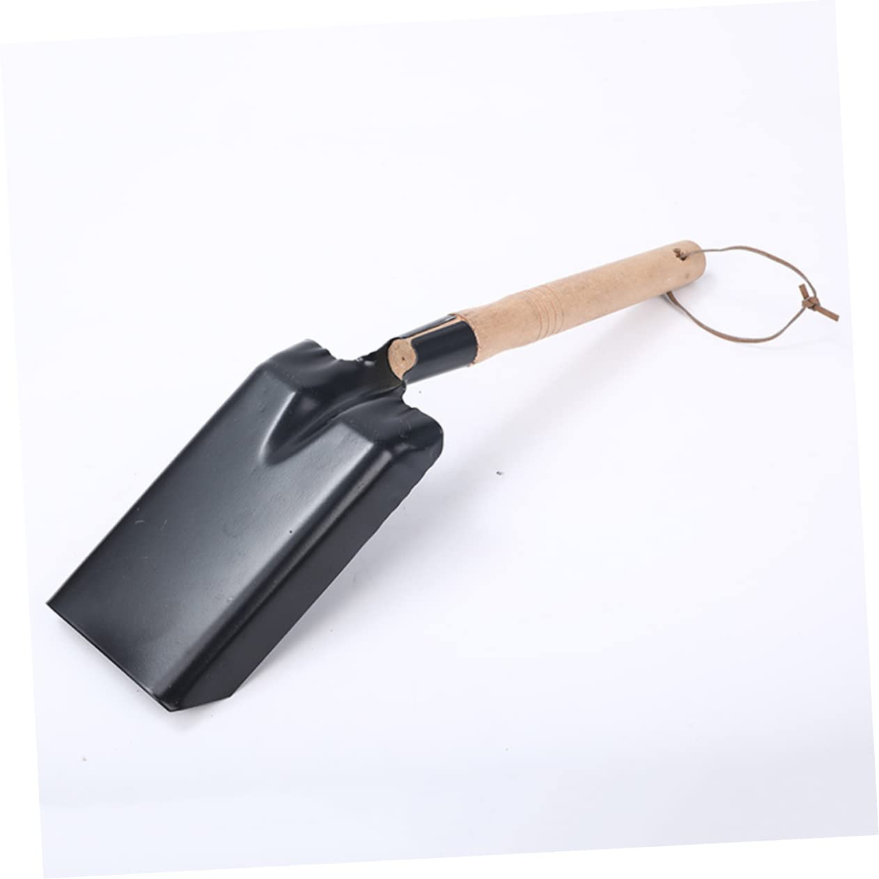 SUPVOX 2piezas Pequeña Pala De Hierro Mango De Madera Herramienta Práctica para Jardinería y Limpieza De Residuos Pala Portátil para Plantar El Jardín