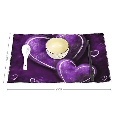 Sets de table imperméables x6 lavables protégeant votre nappe de la chaleur