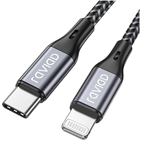 RAVIAD USB C Lightning Kabel 1M iPhone Ladekabel Power Delivery Nylon Typ C to Lightning Ladekabel Cover
