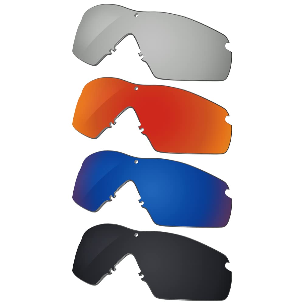 Galvanic 4 Pieces Polarized Replacement Lenses for Oakley M Frame 2.0 Strike Pack P01