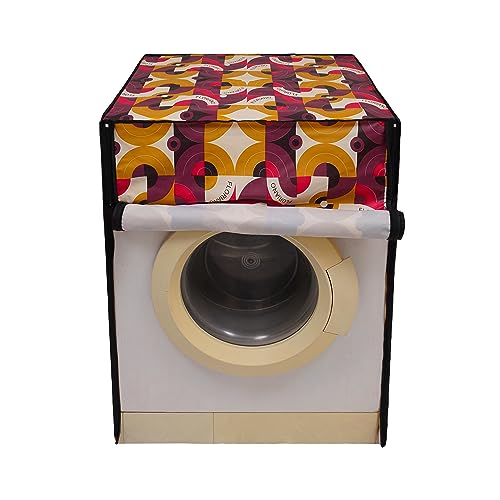 Image of DREAM KING Waterproof & Dust-Proof Front Loading Fully Automatic Washing Machine Cover for 6 Kg, 6.2 Kg, 6.5Kg - Design 03