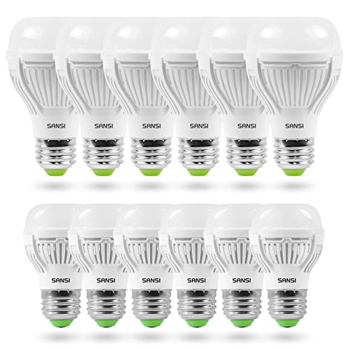 Sansi 12 Pack Led Light Bulbs A19 A15 Energy Saving 5000K Daylight Light Bulb For Home Lighting #TOP24