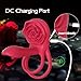 Vibrating Cock Ring Penis Sleeve with Rose Clitoral Stimulator, Penis Ring Vibrator Couples Adult Sex Toys for Men Women, Male Female Couple Sex Toy with G Spot Clitoris Vibrator