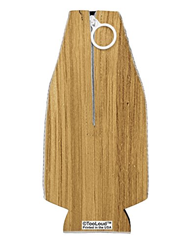TooLoud Light Wood Look Collapsible Neoprene Bottle Insulator All Over Print