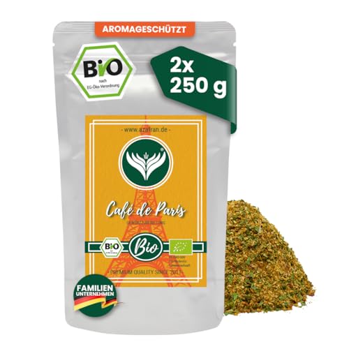 Azafran Bio Cafe de Paris Gewürz für Butter oder Sauce Dip Gewürzzubereitung 500g