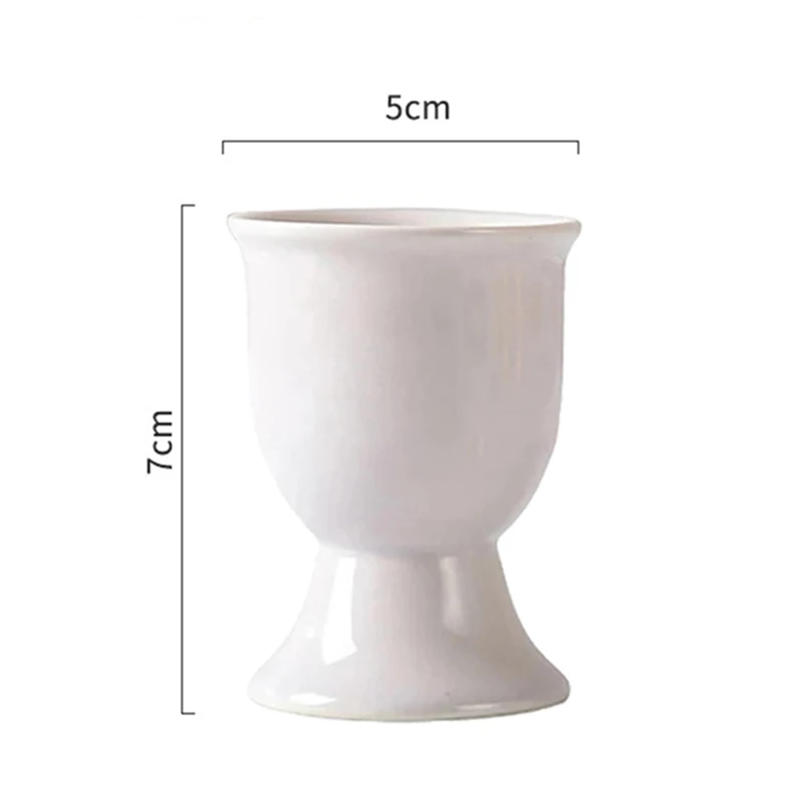 Eierbecher, 3 Stück Keramikhalter, kreative Servierbecher, Frühstück, Bankett(Orange)