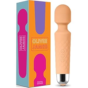 Vibrator für Frauen – Leises und Starkes Massagegerät + Akku – Sexspielzeug mit 20 Vibrationsmuster und 8 Geschwindigkeitsstufen – Kabelloser Dildo für Klitoris, G Spot – Oliver James (Hautfarben)