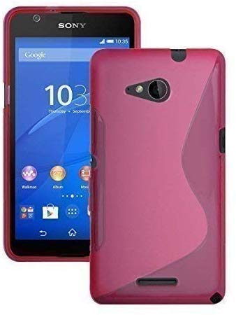 Mobile Phone Case Cover Compatible For Xperia E4g Silicone Gel S Line Ultra Thin Case Cover In Pink