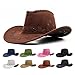 Retro Western Cowboy Hat Grassland Cowgirl Country Hat Fashion Curved Brim Jazz Women Hats Knight Hat For Men