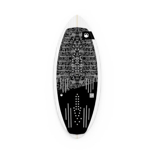 Liquid Force Vice Wakesurf Board – 2024 Model, Reinforced Carbon Deck, Skim Style for Intermediate/Advanced Skill Levels