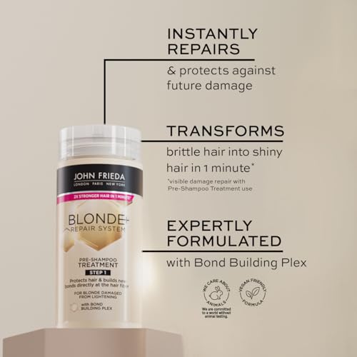 John Frieda Blonde+ Repair System Pre-Shampoo Treatment 100ml - Image 4