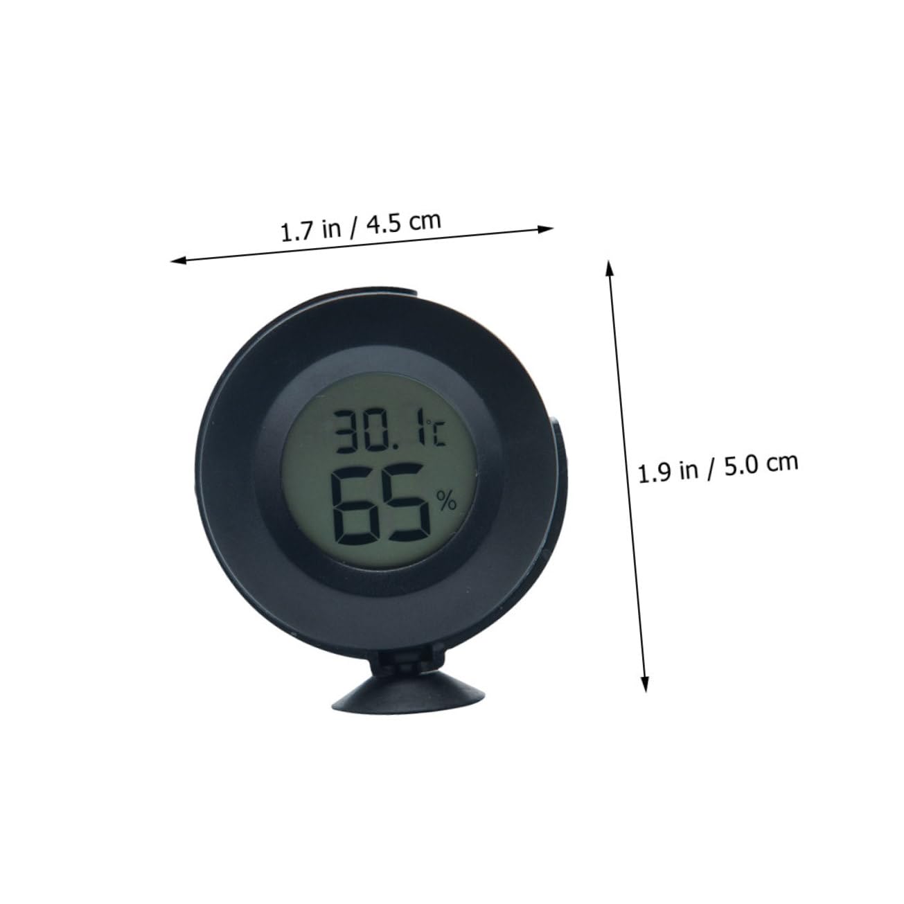 SUPVOX 3pezzi Termometro Igrometro per Rettili Display LCD Misuratore e umidità per Terrari Installazione Facile per Tartarughe Lucertole e Camaleonti