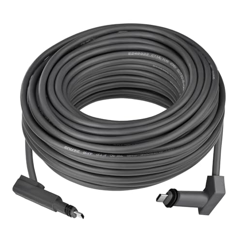 allmaybe 75Ft Cable Antenna for Starlink Rectangular Satellite V2, 75FT Starlink Replacement Cable Starlink Extension Cable, Black