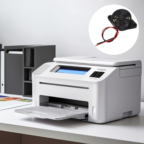 Colexy 3-24V Elektronischer Summer, 5 Stück Piezo Buzzer, Piezo Summer >95 Dezibel, Dauerton Elektronischer Summer Sound Intermitent Piepton für Computer Drucker Alarmanlagen Fahrzeugelektronik