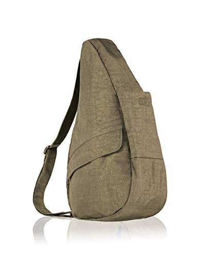 AmeriBag Classic Distressed Nylon Healthy Back Bag tote Medium,Taupe,one size