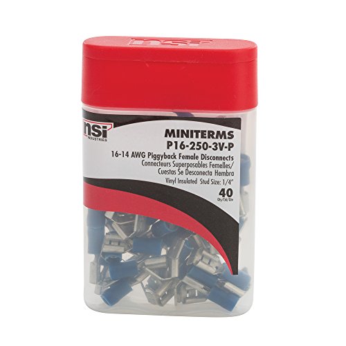 NSi Industries P16-250-3V-P Miniterminal Propack Vinyl Female Piggyback