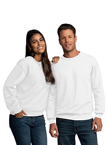 Fruit Of The Loom Men's Eversoft Fleece Sweatshirts & Hoodies, Sweatshirt-White, Large #TOP3