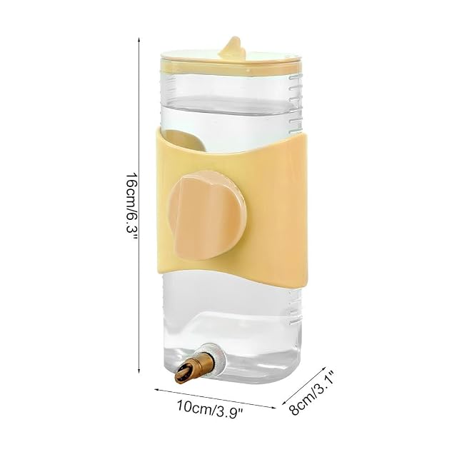 Foto 4 de 7 de Comedero de agua para pájaros, botella de agua automática de 280 ml para loros con pico extendido…
