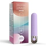 Vibrador bala de Oliver James: vibrador bala recargable con 10 modos de placer, juguete sexual para adultos (lila pastel)