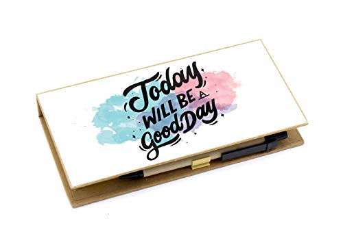 Image of Shopaholic Eco-Friendly Stationary Set with Paper Clips, Stapler, Sticky Notes, Calendar, Pen (GoodDay-Memo Pads)
