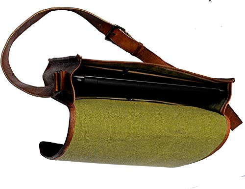 Indianhandoart 16 Inch Leather Real Messenger Bag For Laptop Briefcase Satchel Men And Women (16 Inch Medium) #TOP3