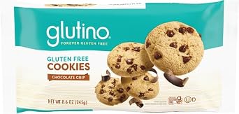 Glutino Gluten Free Cookies, Chocolate Chip, 8.6 oz (Pack of 4)