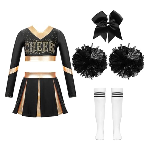 Costume de pom-pom girl enfant pour spectacles scolaires et fêtes d'anniversaire
