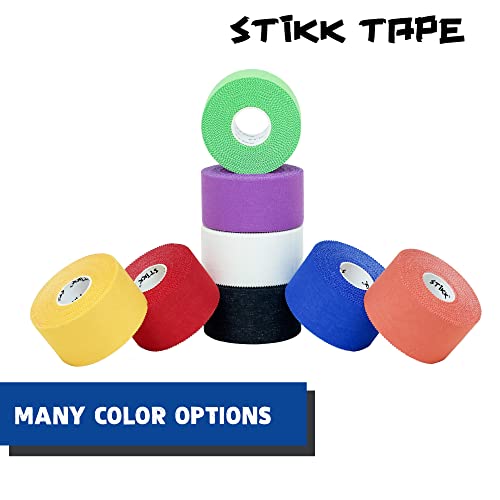 Stikk Multi Color Athletic Tape 8 Pack 1.5" X 15 Yard Rolls (45 Feet) #TOP5