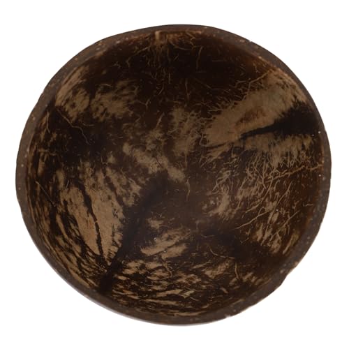 Cabilock 1Pc Coconut Shell Bowl Multipurpose Rice Noodle and Pasta Bowl Craftsmanship Lightweight and Portable for Fruits and Snacks Easy to Clean