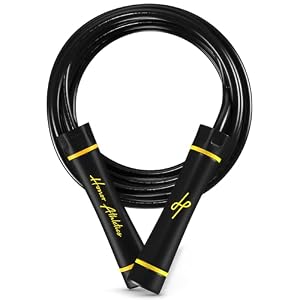 Honor Athletics 3.0 Muay Thai Style Weighted Jump Rope/Crafted for High-Intensity Training/Muay Thai & MMA - Lasting PVC Jump Rope - Heavy 1.1lb PVC Jump Ropes for Fitness 9 41V2C27GDqL. SS300