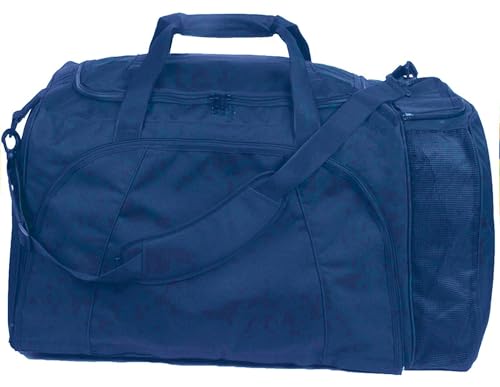 Sac de football Champion Sports grand volume bleu royal avec fermeture sécurisée