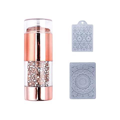 Nail Art Jelly Stamper Double Head Polish Print Template Scrapers Manicure Stamping Kit for Manicure Tools Cover