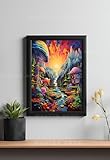 Master Flame Psychedelic Themed Aesthetic Wall Art Poster 