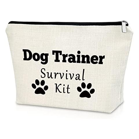 Sazuwu Dog Trainer Gift Dog Coach Gifts Makeup Bag Dog Lover Gifts for Women Thank You Gifts for Dog Trainer Cosmetic Bag Appreciation Gifts Birthday Christmas Gifts Cosmetic Travel Pouch, Multicolor Cover