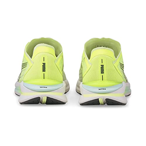 PUMA Puma Men's Electrify Nitro Running Shoe, Fizzy Light Yellow Alert Puma White, 7