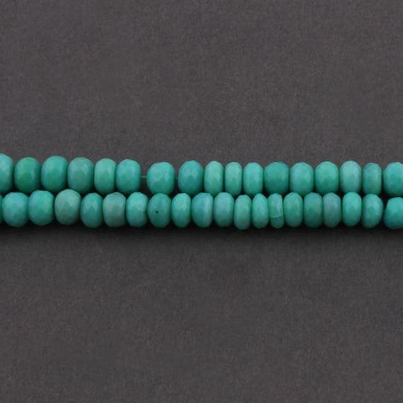 Chrysoprase facettée en rondelles de 6-9mm, gemmes haut de gamme SB3796