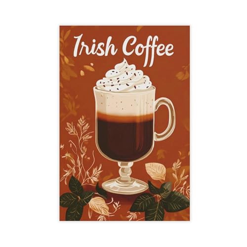 Poster sur toile Café irlandais déco de salon 40x60 cm