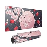 マウスパッド 大型 ゲーミング 桜 デスク マット特大 風景 ゴムベースデスクマット ゲーム用 大型 快適操作性 滑り止め 傷防止 洗濯可能 耐洗い表面 耐久 レーザー&光学式マウス対応 1200x600x3mm -36350