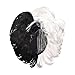 qnprt Dalmatian Costume Kids, Cruella Deville Wig and Accessories Cape Shawl Gloves,Fancy Dress Costumes for Girls,Small(5-7Yr)