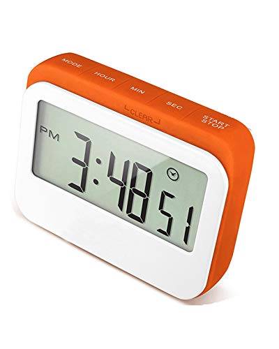 SASY Digital Kitchen Timer, Also Useful AS Laboratory Timer with Loud Alarm and Large Digits