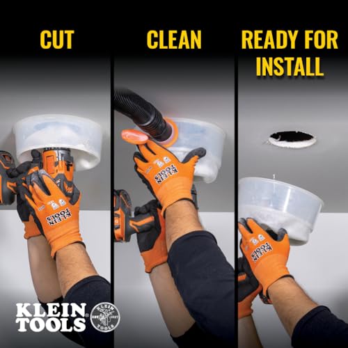 Klein Tools 31101 Collapsible Hole Saw Dust Bowl, Ideal for Overhead Can and Recessed Lighting, Fits Hole Saws up to 6-3/8-Inch, Arbors up to 1/2-Inch by KLEIN TOOLS - Image 6