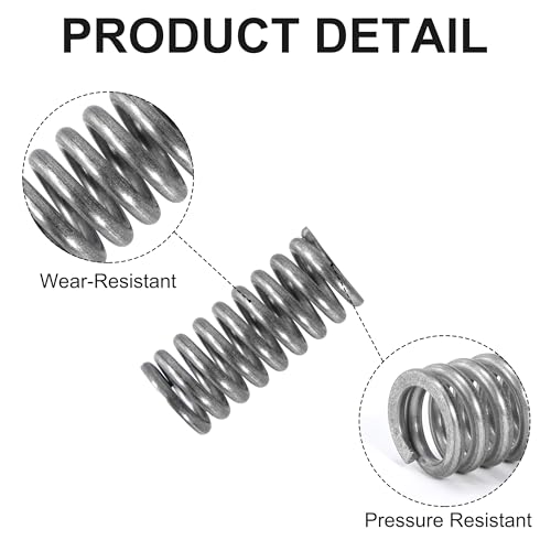GUNGY Druckfeder Edelstahl Feder Druckfedern 35mm Drahtdurchmesser 2,5mm Außendurchmesser 16mm Länge 35mm Maximale Federkraft 17,54kg 4 Stück